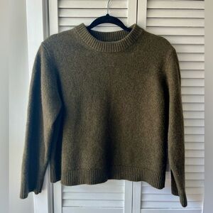 Sage Green Organic Basics 100% Merino Wool Sweater